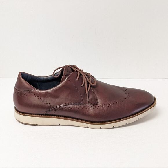 Josef Seibel Tyler Dress Shoes, Brown Leather, Men\'s 43 EU (9.5-10)